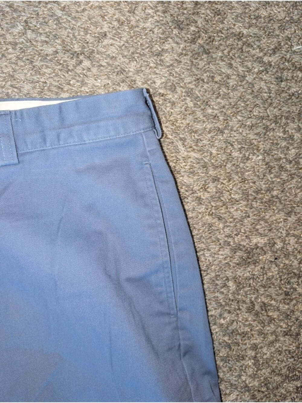 Polo Ralph Lauren Philip Pants Mens 38x30 Blue Pleated Chino Vintage Solid - Picture 5 of 12